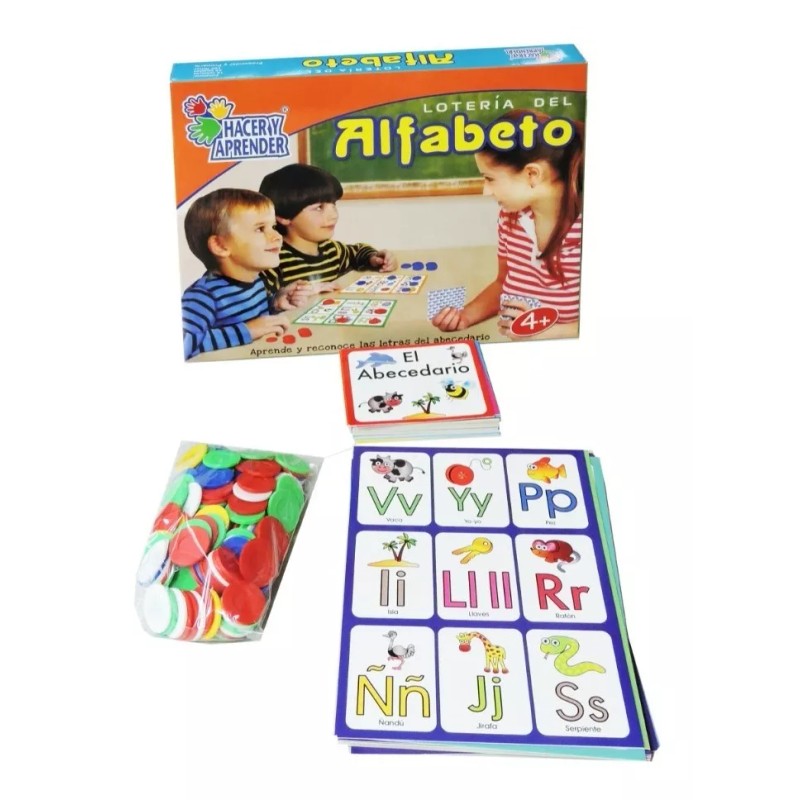 Hacer y Aprender Lotería Aprendiendo El Abecedario Educativa, Didáctico