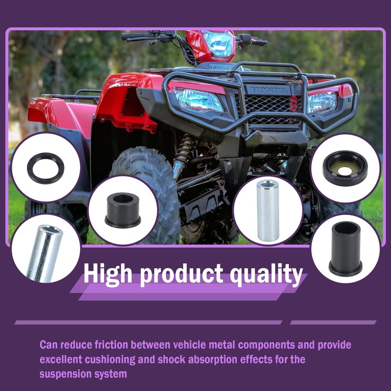 Qagea Front Upper & Lower Control Arm Bushings Kit Fits