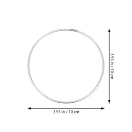 Operitacx 30Pcs Dream Catcher Rings, Metal Crafting Rings, Silver Braid Hoops for Diy Crafts, Woven Craft Rings for Dreamcatchers, Floral Decor, Macrame, Home Decor Projects