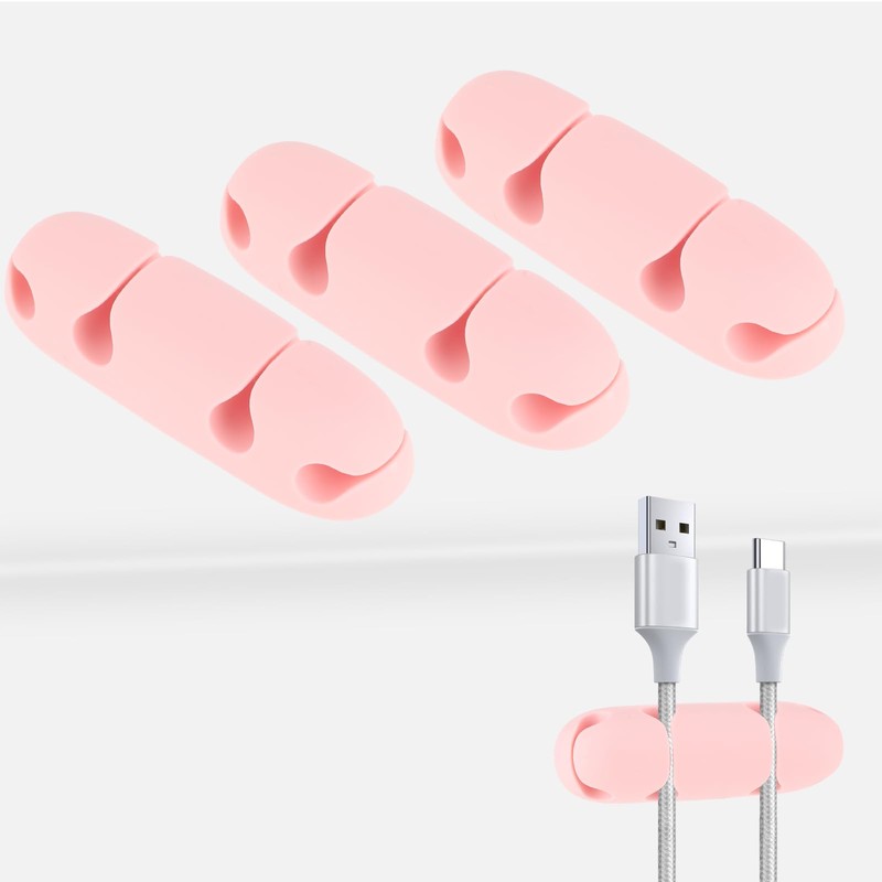 Mabor 3PCS Cable Clips Cord Wire Organizer Electrical Cable Management