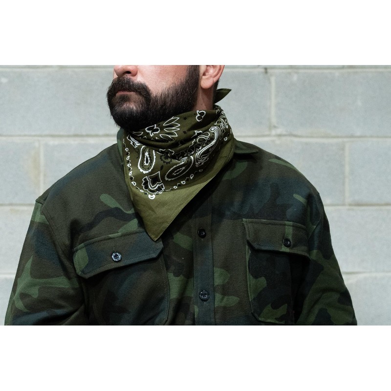 Rothco Trainmen Paisley Bandana – Multipurpose Outdoor Utility Survival Headwrap,