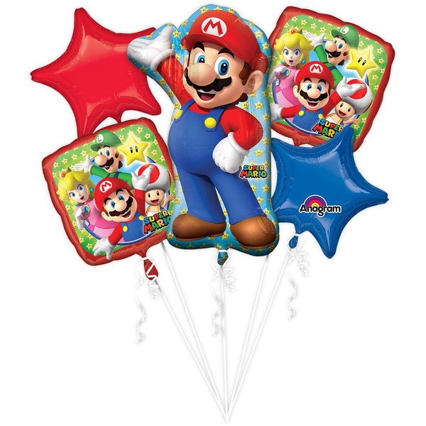 ANAGRAM INTERNATIONAL BOUQUET MARIO BROS, Various, Multi
