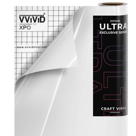 VViViD DECO65 Ultra White Gloss Premium Series Craft Vinyl (15ft x 1ft)