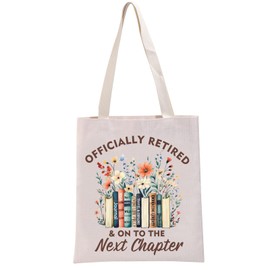 G2TUP Retirement Gift Retired Themed Tote Bag Retirement Party Gift Handbag for Mom Grandma Co-worker Women (Retired Themed HB)