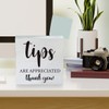 Farmhouse Tips are Appreciated Thank You Wooden Box Sign Rustic