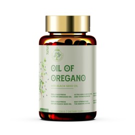 King of Natural Products OIL OF OREGANO CAPSULE | DIATARY SUPPLEMENT | 100% ORGANIC | VEGAN | HALAL