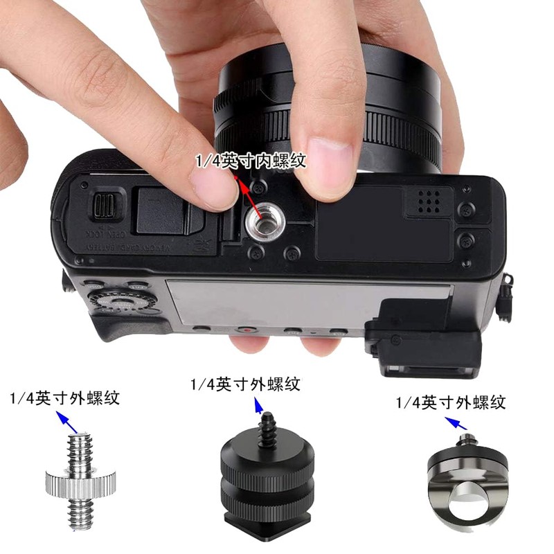 DFsucces Camera Screws, Set of 26, 1/4 3/8 Inch Tripod