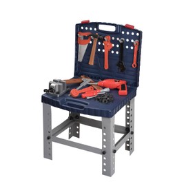 Toy Tool Set Workbench for Toddlers and Children Pretend Play- Kids Workshop Toolbench Building Toys - Kids Tools Playset with Realistic Tools and Electric Drill