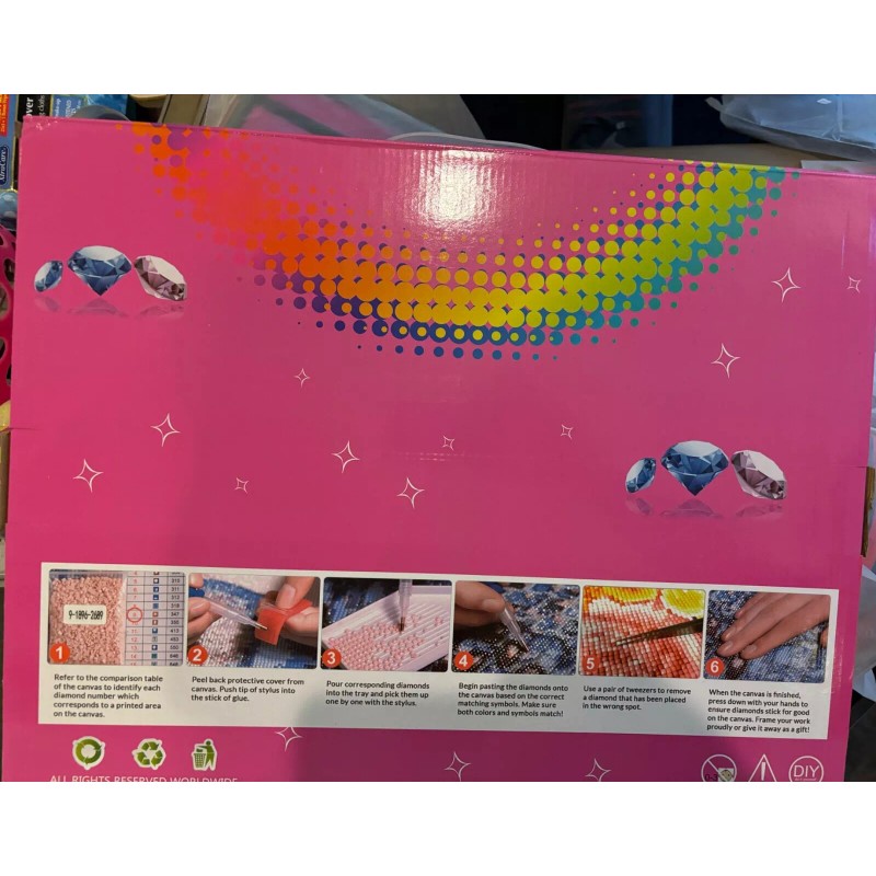 DIY Diamond Painting, Paint by numbers kit, adults/ kids on