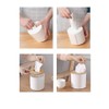 Zimon Toilet Paper Roll Dispenser with Bamboo Lid, Decorative Round