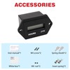 RileyFine Digital Hour Meter Adjustable Hour Meter for Small Engine