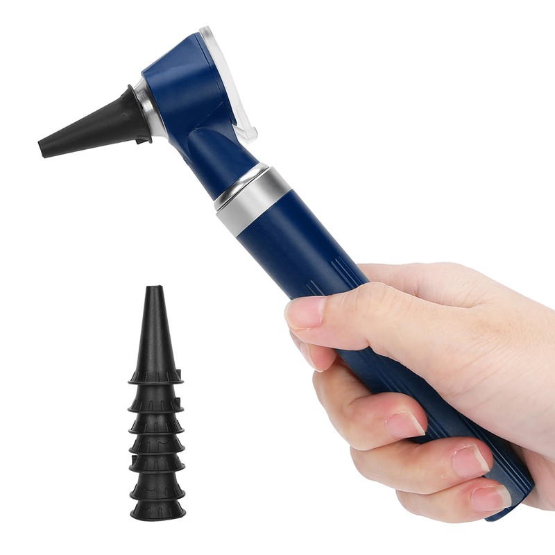 Professional Diagnostic Kit Ear Care Examination Otoscope Eardrum Endoscope SpeculumBlue