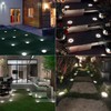 ODEETRONIC Solar Ground Lights, 12 Pack 8 LED Solar Disk