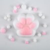 AYNKH 2PCS Cat Paw Squishy Toy,New Cat Pink Squeeze Foot