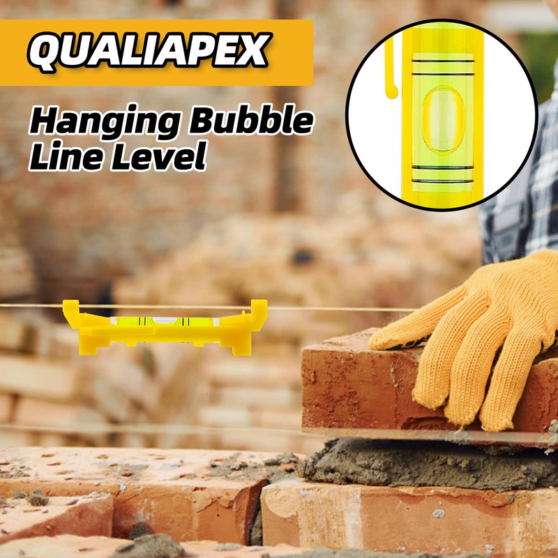 QualiapeX 8 Pcs Hanging Bubble Line Level String Level Tools,