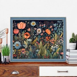 Flower DIY Diamond Painting Kits Art Kits for Beginner Full Drill Diamond Dots Home Decor 11.8x15.7 inch:_GM-ZSH-571_12x16inch (30x40cmÔºâ