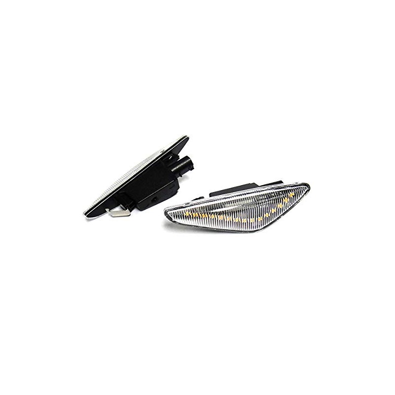 RZG 2x Clear Lens Side Indicator Amber LED Marker Repeater