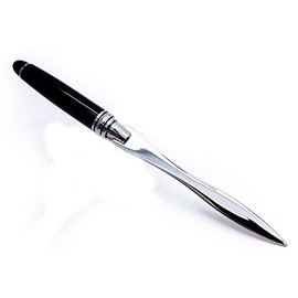 Stainless Steel Dagger Mini Sword Black Handle Silver Blade Letter Opener