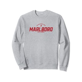 Marlboro New Jersey NJ Vintage Athletic Red Sports Logo Sweatshirt