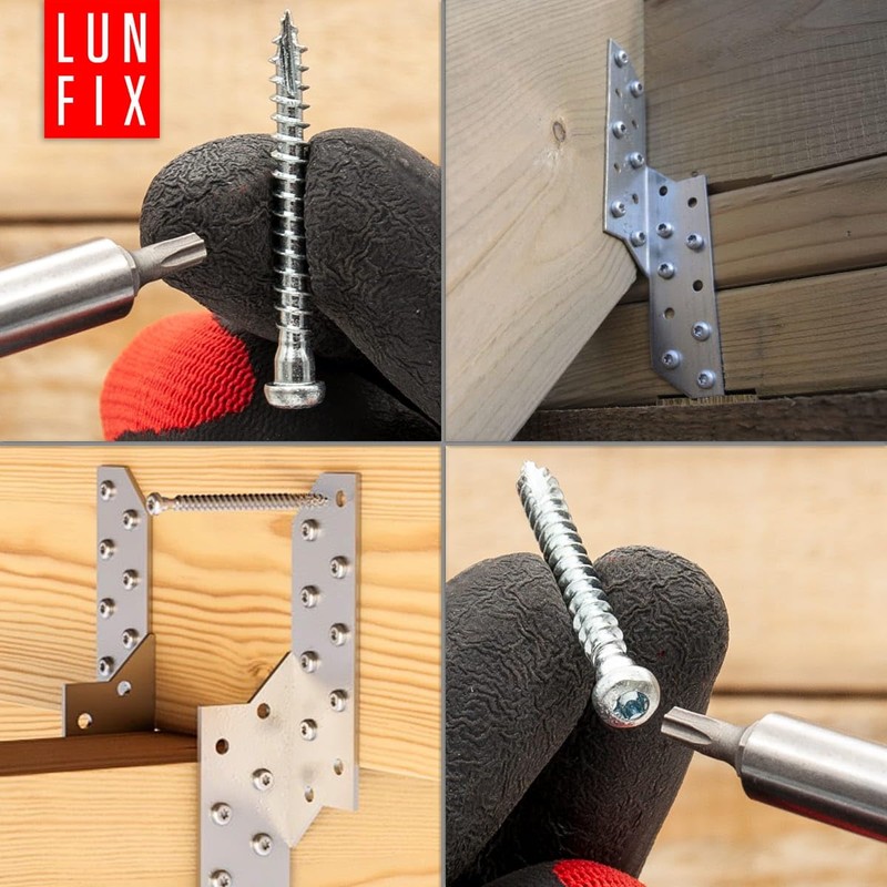 TX20-250 Angle Fitting Screws 5 x 60 mm Full Thread