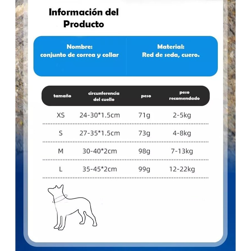 UNA MASCOTA Collar para Perros de Moda y Confort -