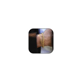 Gold Bracelets for Men Gold Chain Bracelet Mens Gold Bracelet Gold Plating Silver Stainless Steel Bracelet Trendy Jewelry Gifts