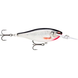 Rapala, Angelköder Shad Rap Elite, Angelausrüstung mit Balsa-Konstruktion (ohne Blei, Süßwasserköder, schwimmend, Schwimmtiefe: 3,3 m, 7,5 cm/12 g, hergestellt in Estland, Gilded Live Roach