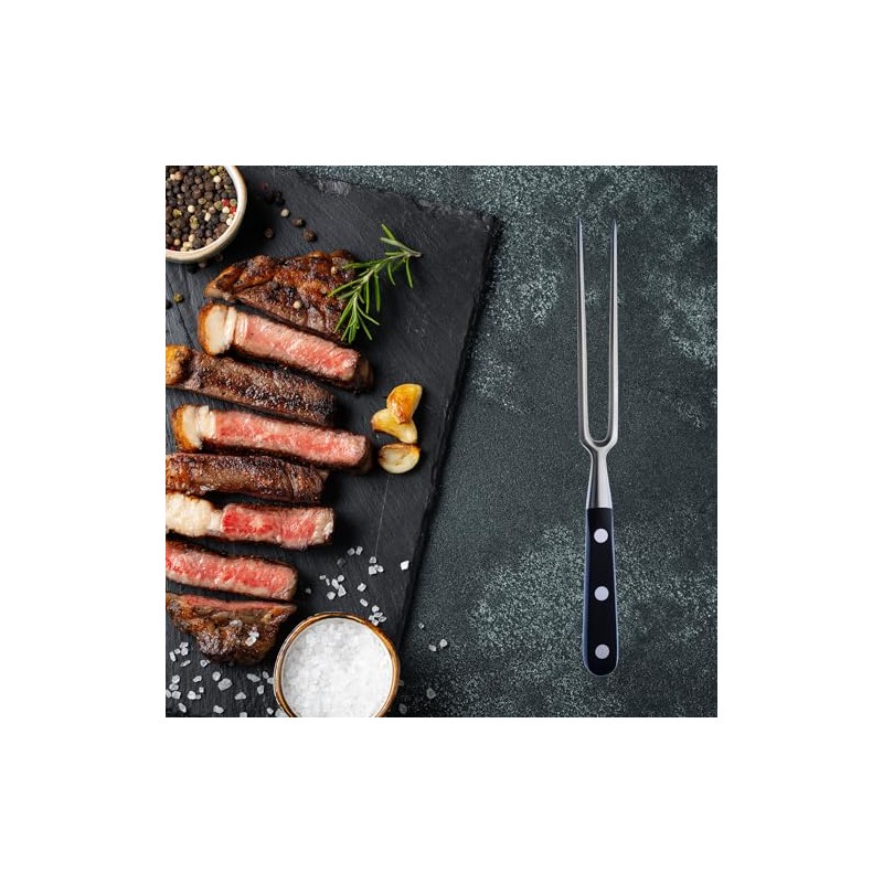 Gehring Solingen Classic Forged Meat Fork, Stainless Steel Carving Fork,