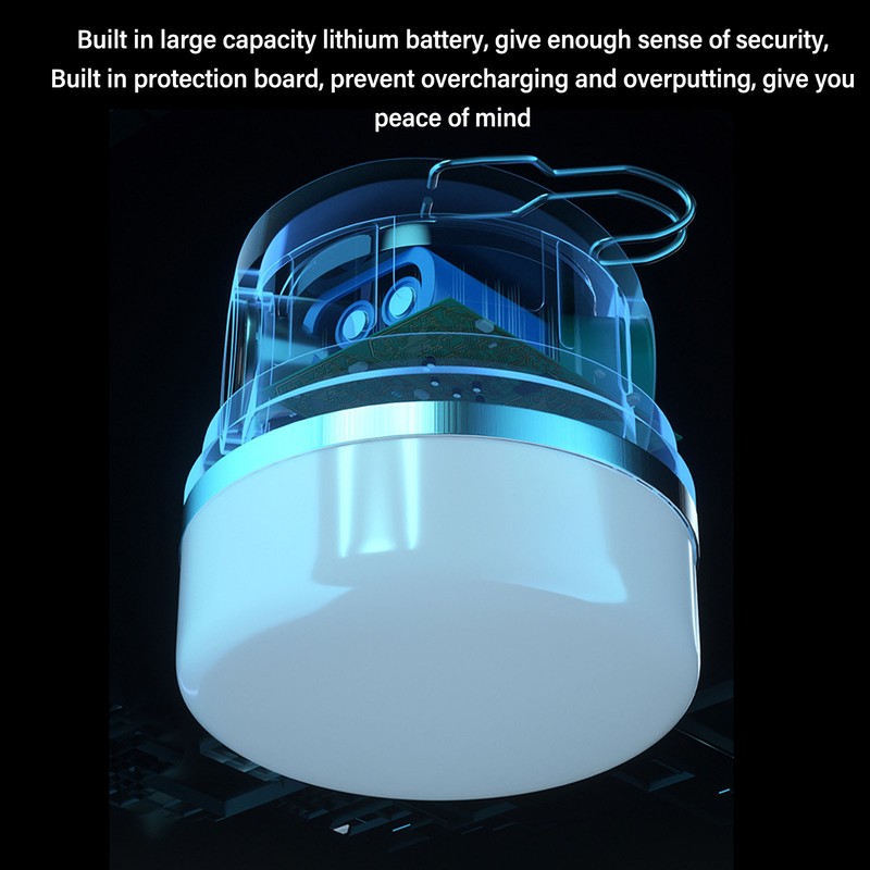 Camping Lantern Mimics Natural Daylight 1800mAh 4 Level Electronic Display