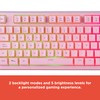 RadioShack Pink Multi-Function Backlit Keyboard