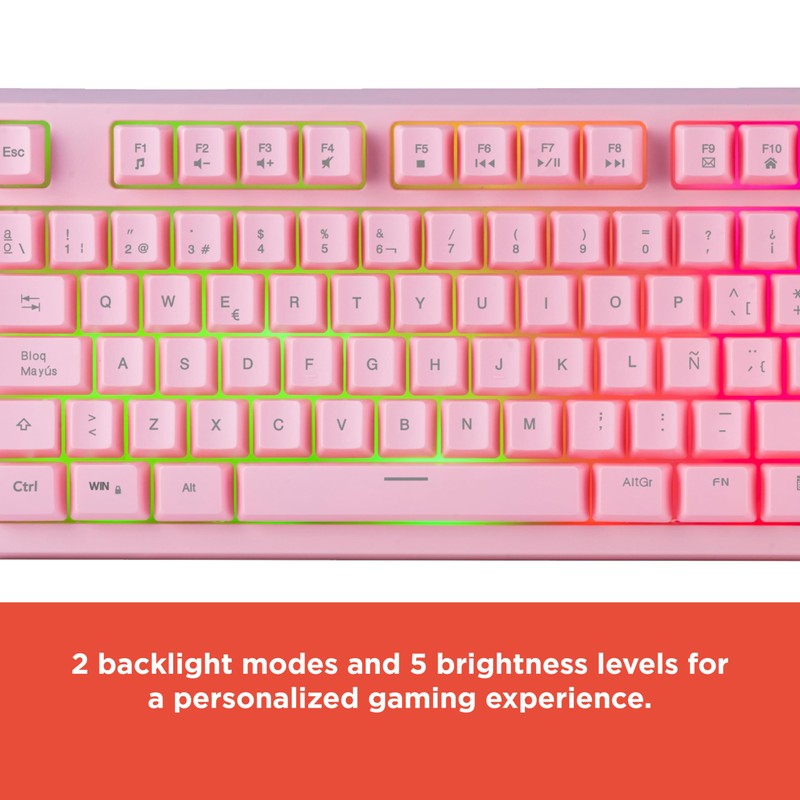 RadioShack Pink Multi-Function Backlit Keyboard