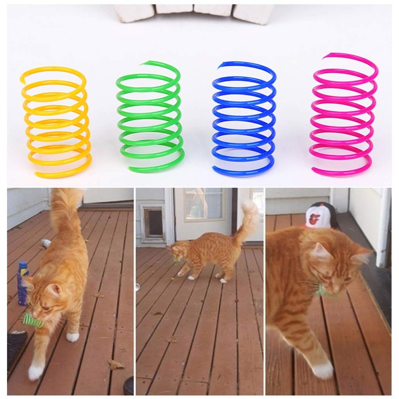 Andiker Interactive Cat Spiral Creative Spring Toy to Kill Time