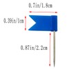 60 Pieces Multi-Color Flag Travel Map Push Pins (5 Colors)