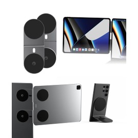 Rolling Square Edge Pro Tablet Kit - Mount and Phone Magnetic Holder, Smartworking & Productivity Stand Accessory, Compatible with MagSafe, Compatible with Any Tablet or Phone, Gray