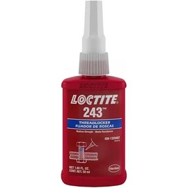 Loctite 1329467 243 Blue Medium Strength Threadlockers, 1.69 Ounces, 50 mL, 3/4" Thread