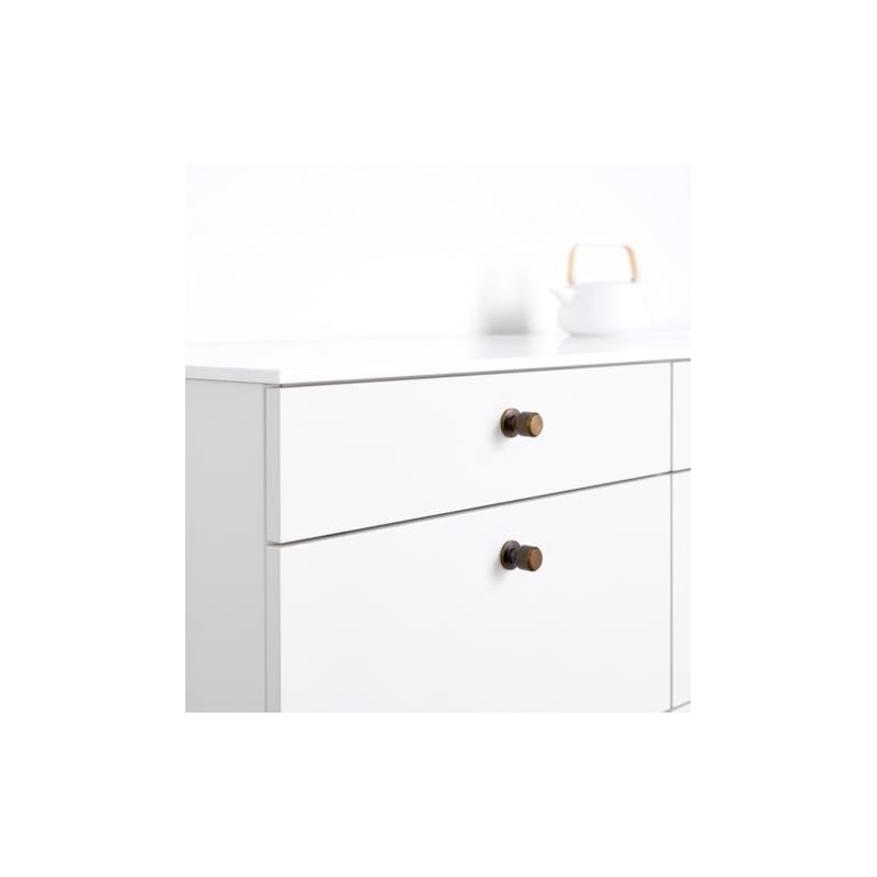 Knurled Antique Bronze Manor Backplate Cabinet Knobs and Drawer Pulls