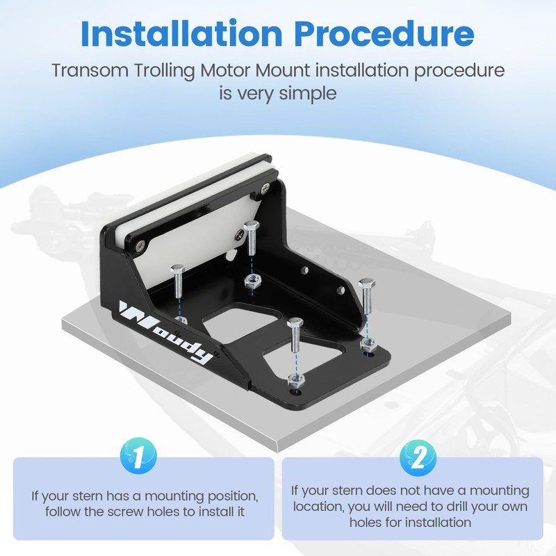 Trolling Motor Mount, Trolling Motor Transom Motor Mount, ransom Motor