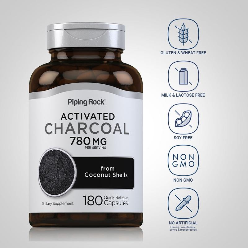 Activated Coconut Charcoal, 780 mg (per serving), 180 Quick Release