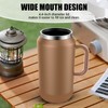 Cafezi Half Gallon Insulated Water Jug, Stainless Steel with Flip
