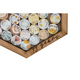 13 Year Anniversary Date Night Hanging Frame: 30 Interactive Date Night Tokens to Create Memories to Display on the Wall (datenightframe13)