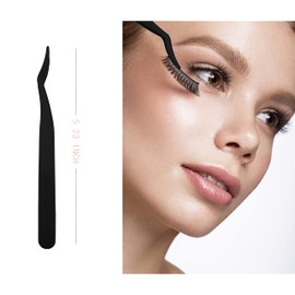 False Eyelash Tweezers Set Made of Stainless Steel for Eyelash Extension and Hair Removal, Perfect for Women, Beauty Tool