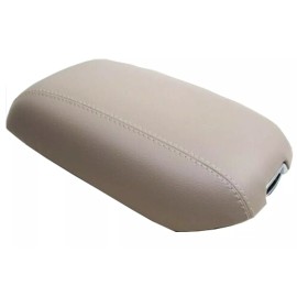 Kar Designers Fits 14-18 Kia Sorento Real Leather Center Console Armrest Cover Beige
