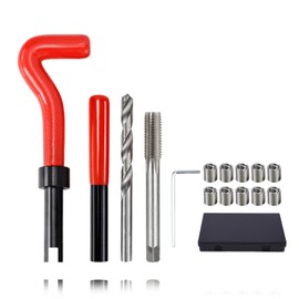 15Pcs Helicoil Thread Repair Kit, M14 X 1.5mm Female Thread Repairing Accessory Assortment Kit for High Voltage Switchgear, Auto Parts