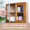 Primo Supply Wood Storage Cabinet with Clear Display Door -