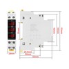Digital 3 Phase DIN Rail Ammeter, LED Digital Display High