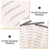 WOONEKY 3 Sheets Eyebrow Decals for Easy Application Peel Off