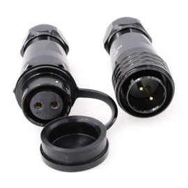 Eonvic WEIPU SA20 2 Pin Waterproof Connector Aviation Plug Male Socket Female Circular Electronics Monitor TV Solar Power Cable SA2010/P SA2013/S