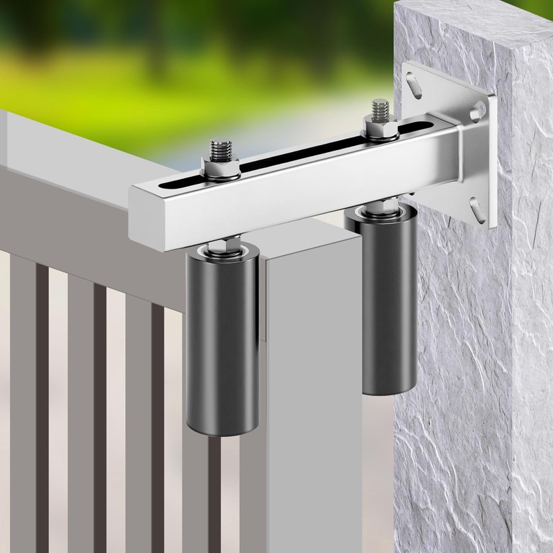 6" Slide Gate Guide Roller – UHMW Hard Nylon Adjustable