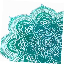 Zerodeko Pcs Bohemia Style Round Towel Mandala Tapestry Lotus Pattern Adult Beach Towel Hood for Travel