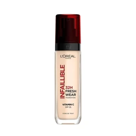 L'Oréal Paris Make-up, Waterproof and Long-Lasting Liquid Foundation with SPF 25, Infaillible 32H Fresh Wear Make-up, 10 Neutral, 30 ml